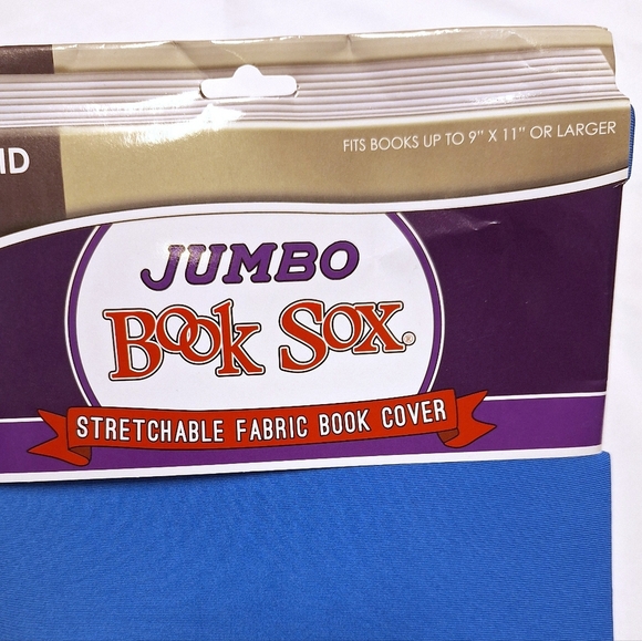 4Pcs Stretchable Fabric Book Cover Include Jumbo Book Sox - Picture 10 of 10